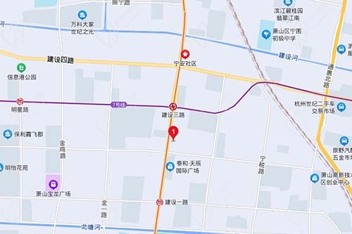 萧山至恒口腔门诊地图