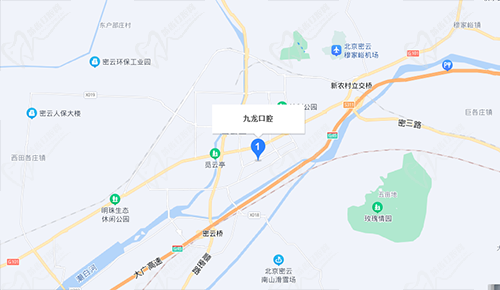 北京九龙口腔诊所地理位置