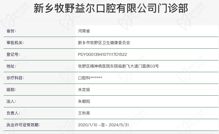 新乡益尔口腔门诊部