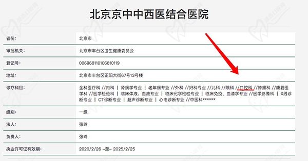 北京京中中西医结合医院