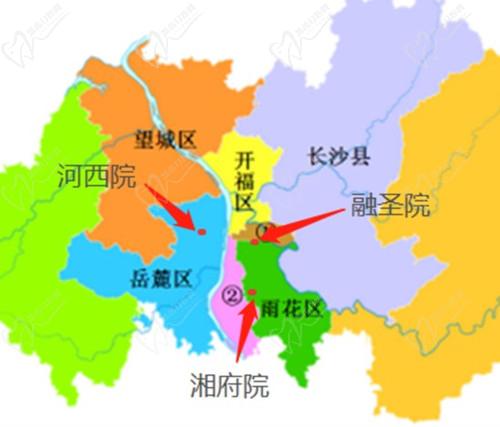 长沙美奥口腔分布图
