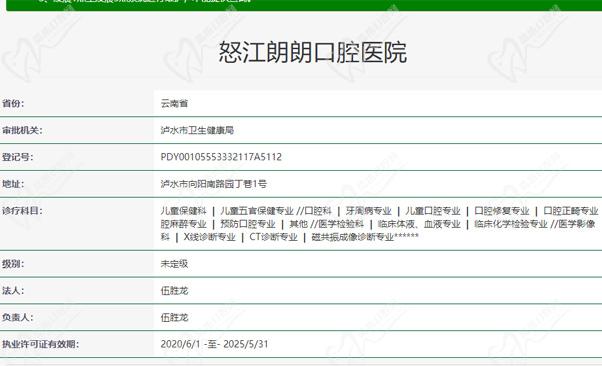 云南怒江朗朗口腔医院