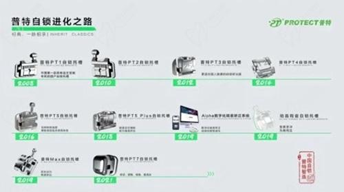 普特自锁托槽进化之路