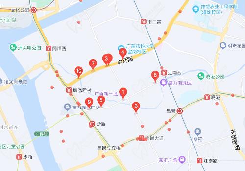 广州广大口腔海珠店公交站位置