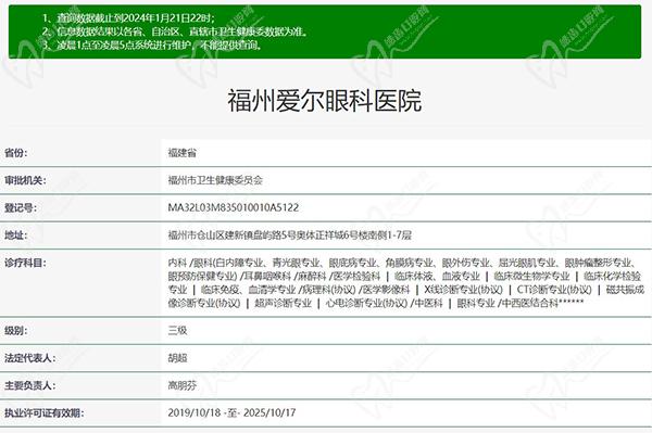 福州爱尔眼科医院是正规医院