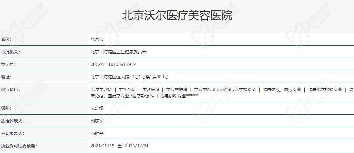 北京沃尔医疗美容医院怎么样
