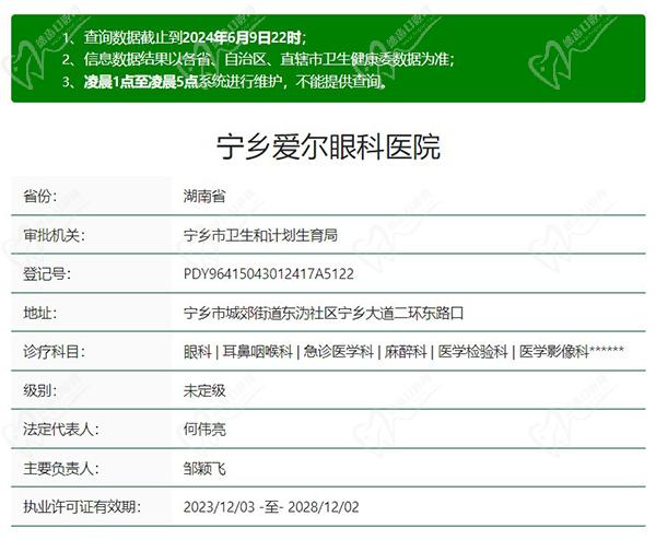 宁乡爱尔眼科医院正规资质