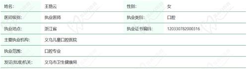 王艳云医生