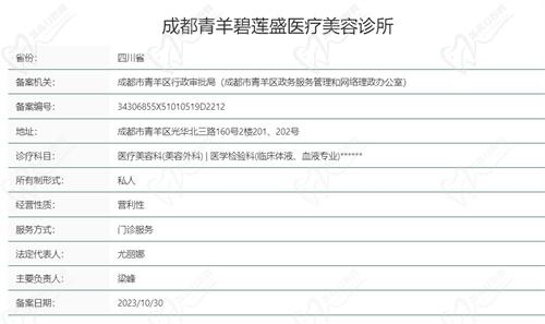 成都碧莲盛植发医院营业时间