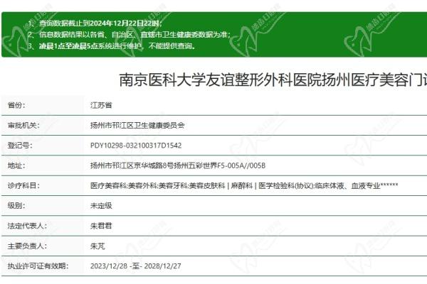 江苏扬州友谊整形医院简介