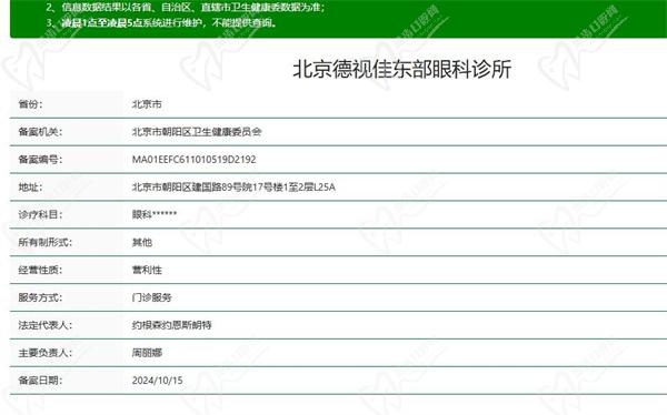 北京德视佳眼科(华贸商业街店)